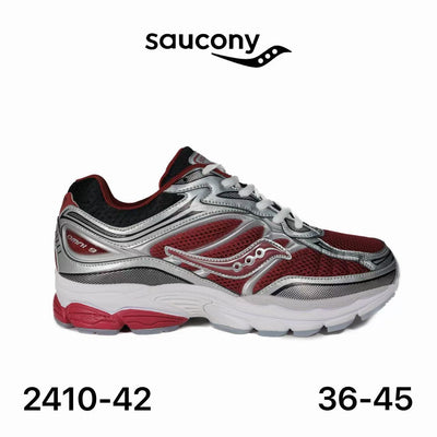 Saucony ProGrid Omni 9 bordeaux & argenté - lot de 12