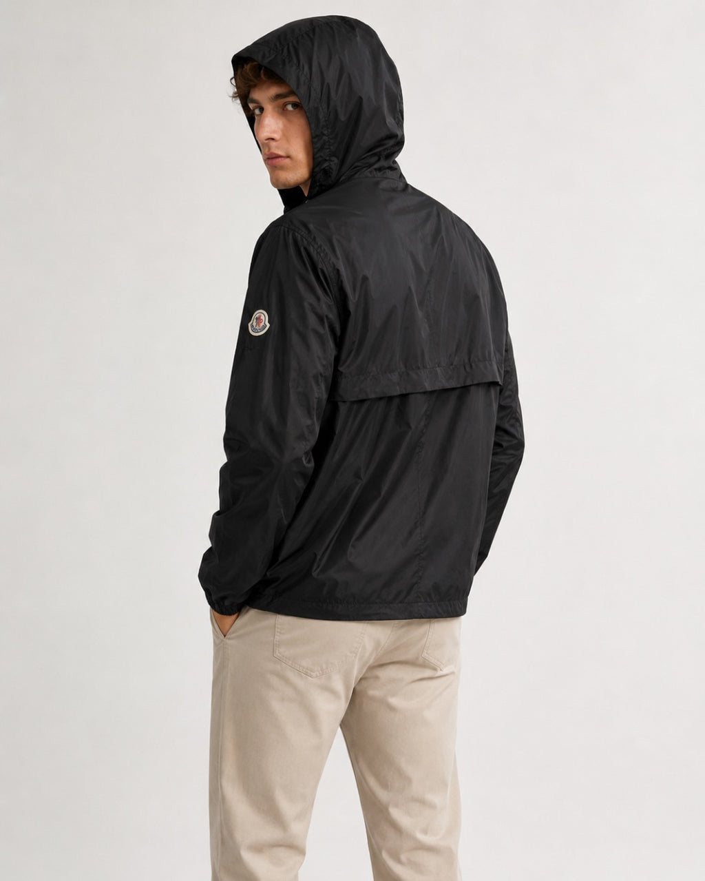 Veste à capuche Moncler Diani Noir profil dos