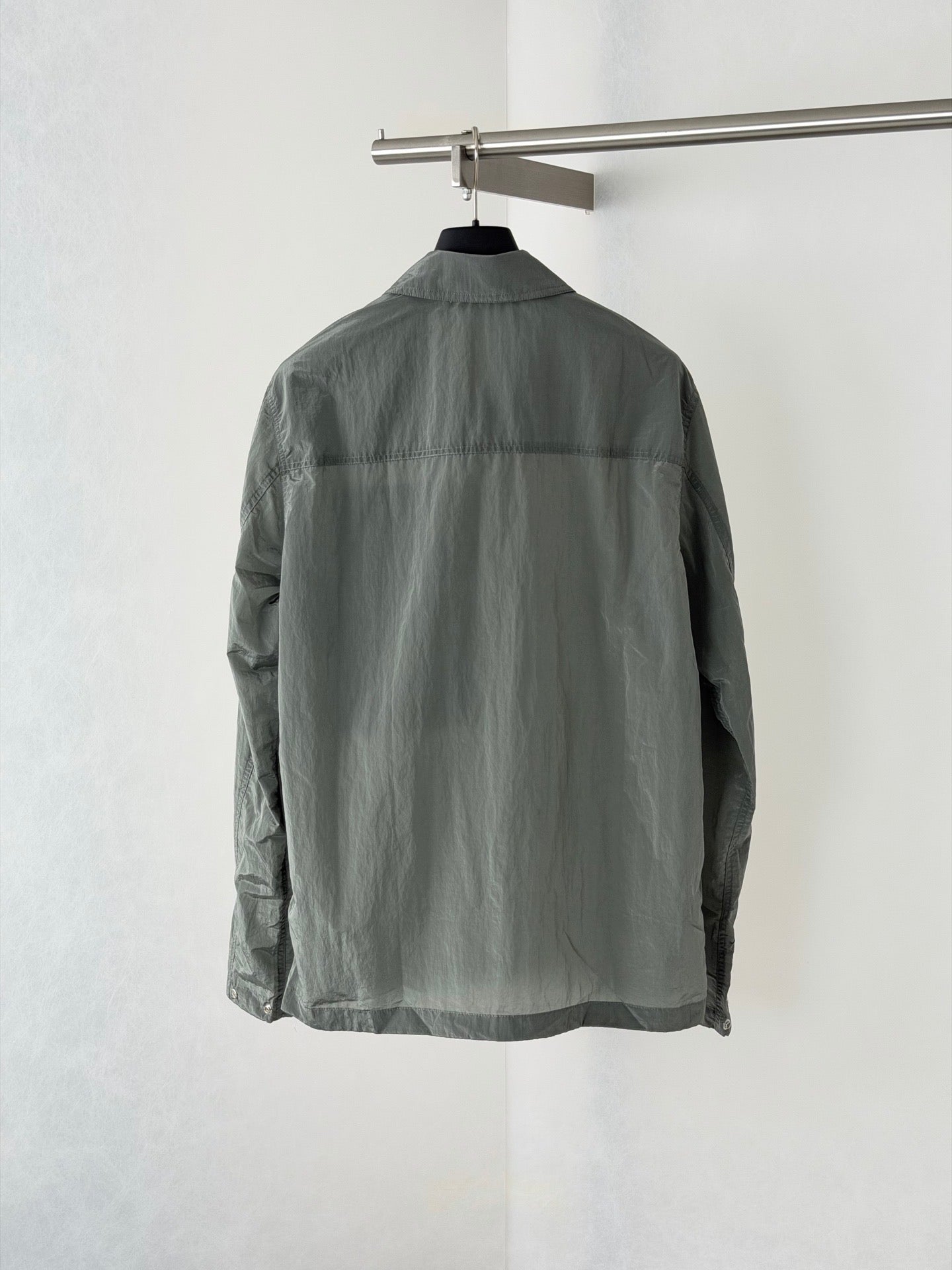 Veste Stone Island Nylon Metal gris métal - à plat face