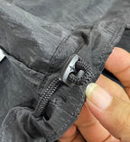 Veste Stone Island Nylon Metal Noir détail cordon