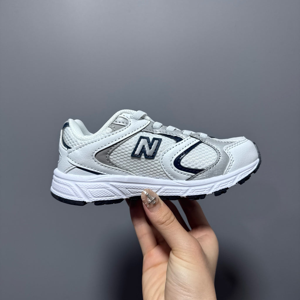 New Balance 408 enfant blanc et gris - vue 7
