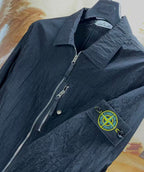 Veste Stone Island Nylon Metal Noir détail écusson