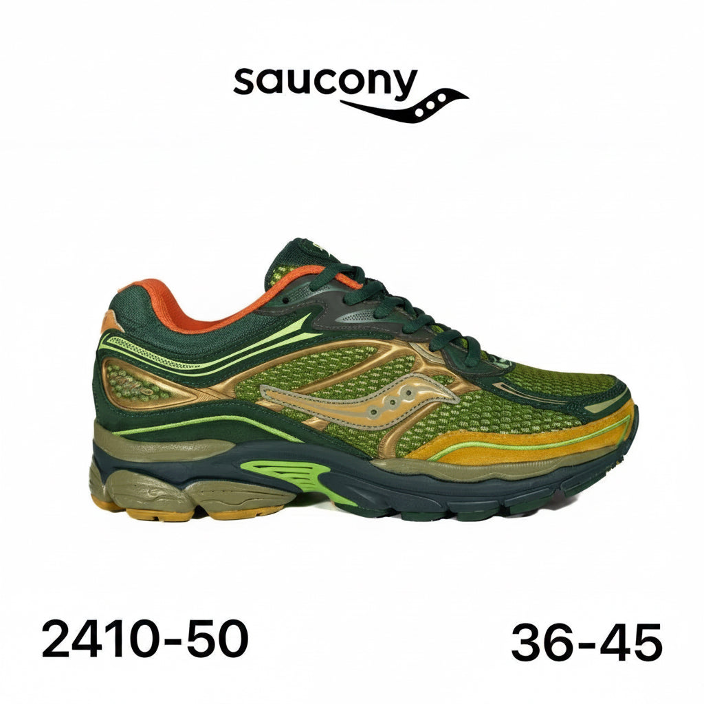 Saucony ProGrid Omni 9 kaki et or - lot de 12