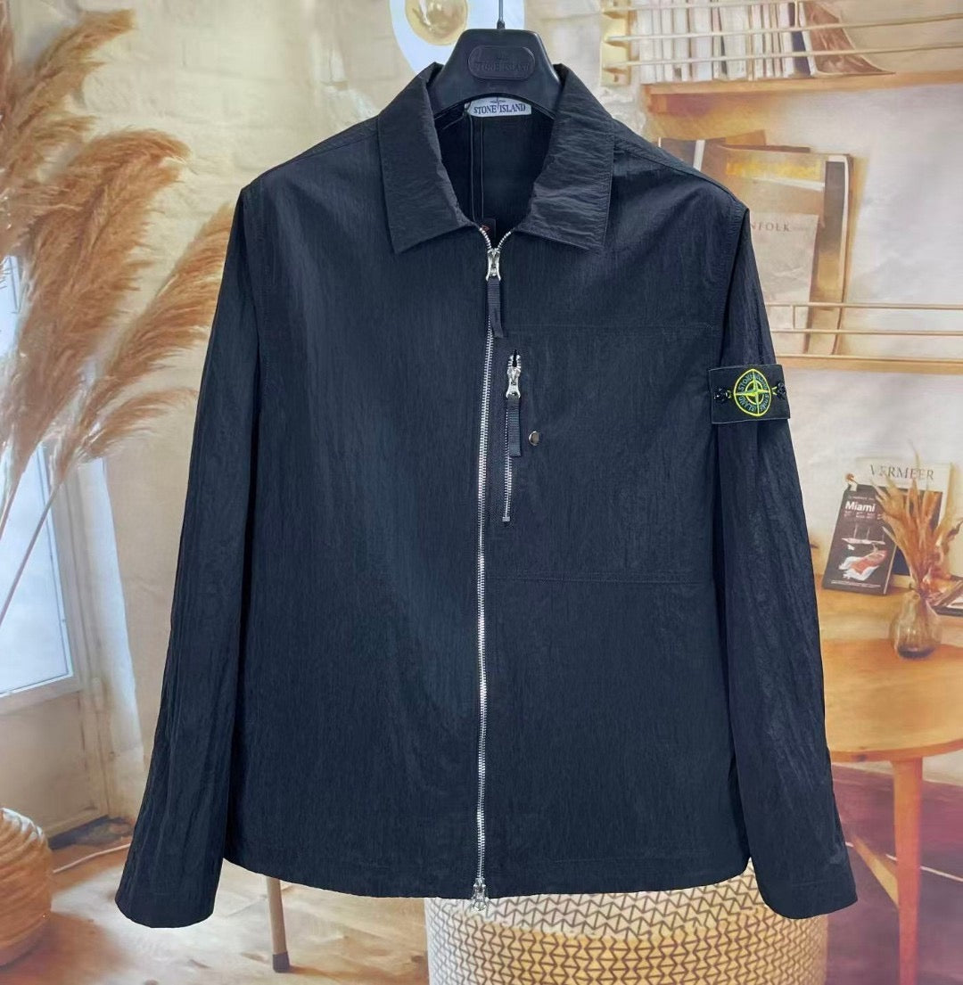 Veste Stone Island Nylon Metal Gris Perlé