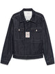 Surchemise C.P. Company bleu oxford - portée profil