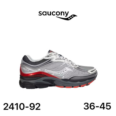 Saucony ProGrid Omni 9 argenté, noir & rouge - lot de 12