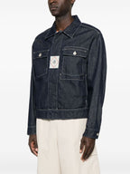 Pantalon C.P. Company bleu oxford - profil
