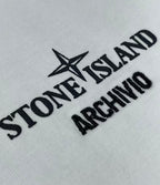 T-shirt Archivio Stone Island Blanc étiquette