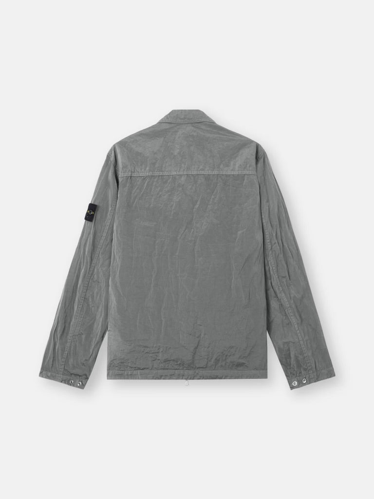 Veste Stone Island Nylon Metal Gris Perlé détail