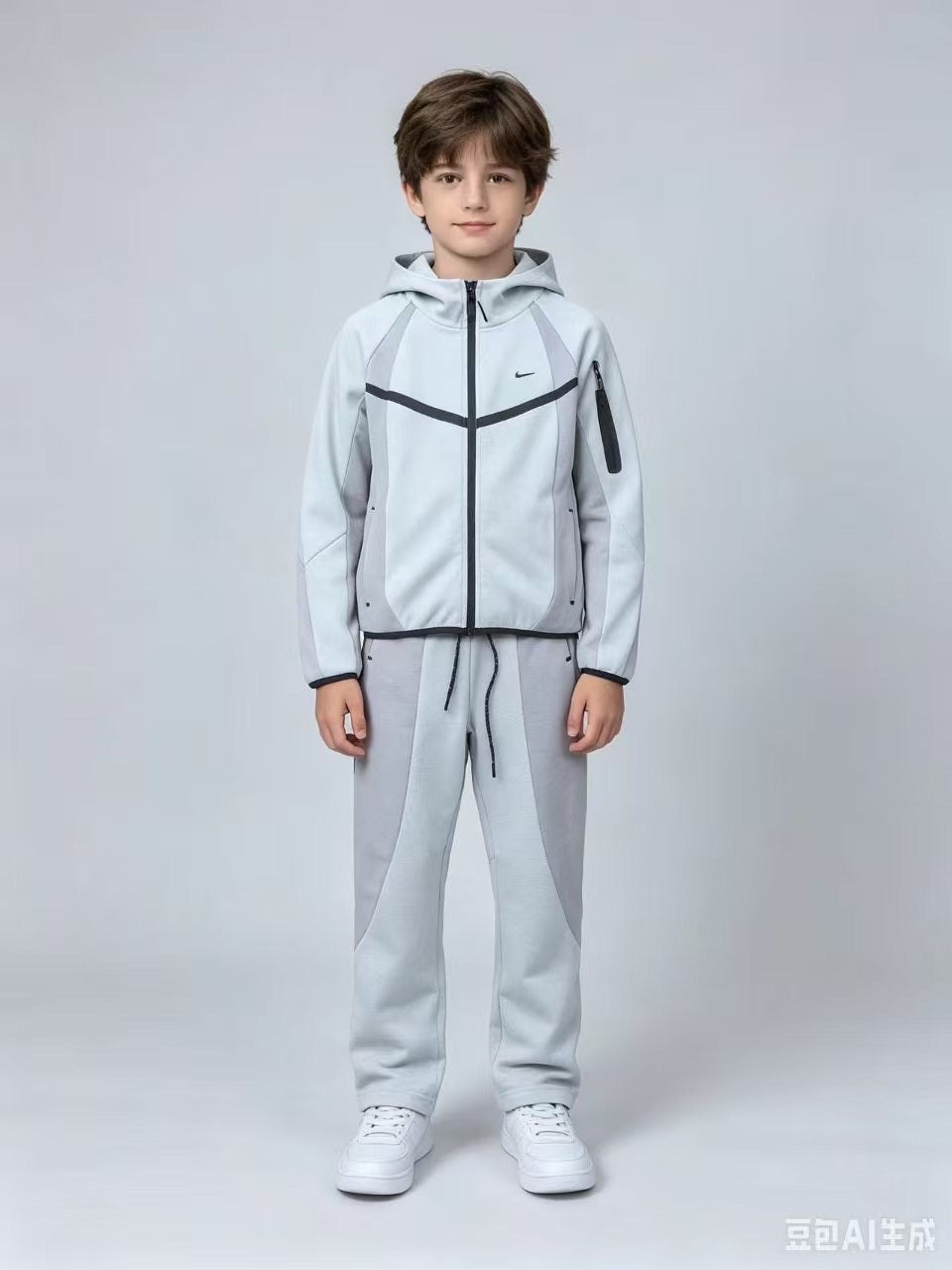 Ensemble Nike Tech Fleece Junior (Lot de 24+) - Gris clair
