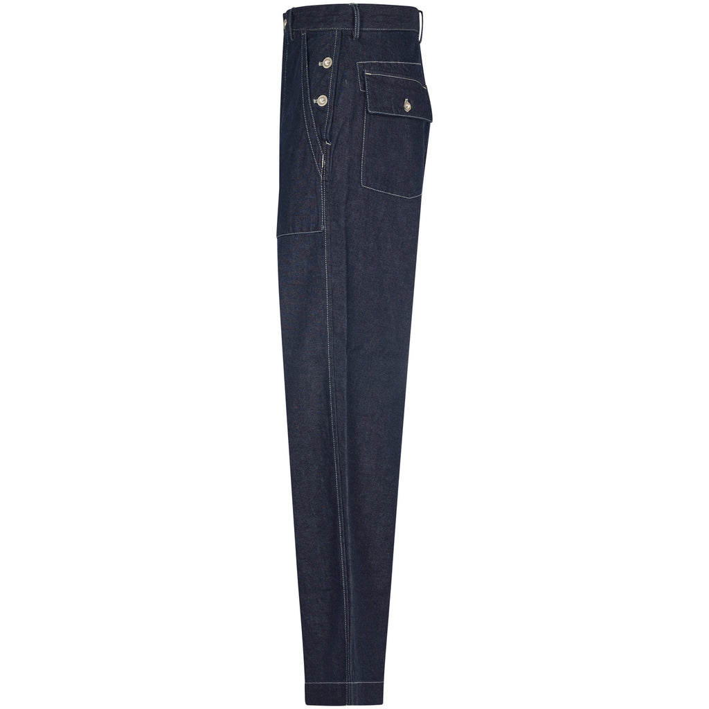 Surchemise C.P. Company bleu oxford - portée face