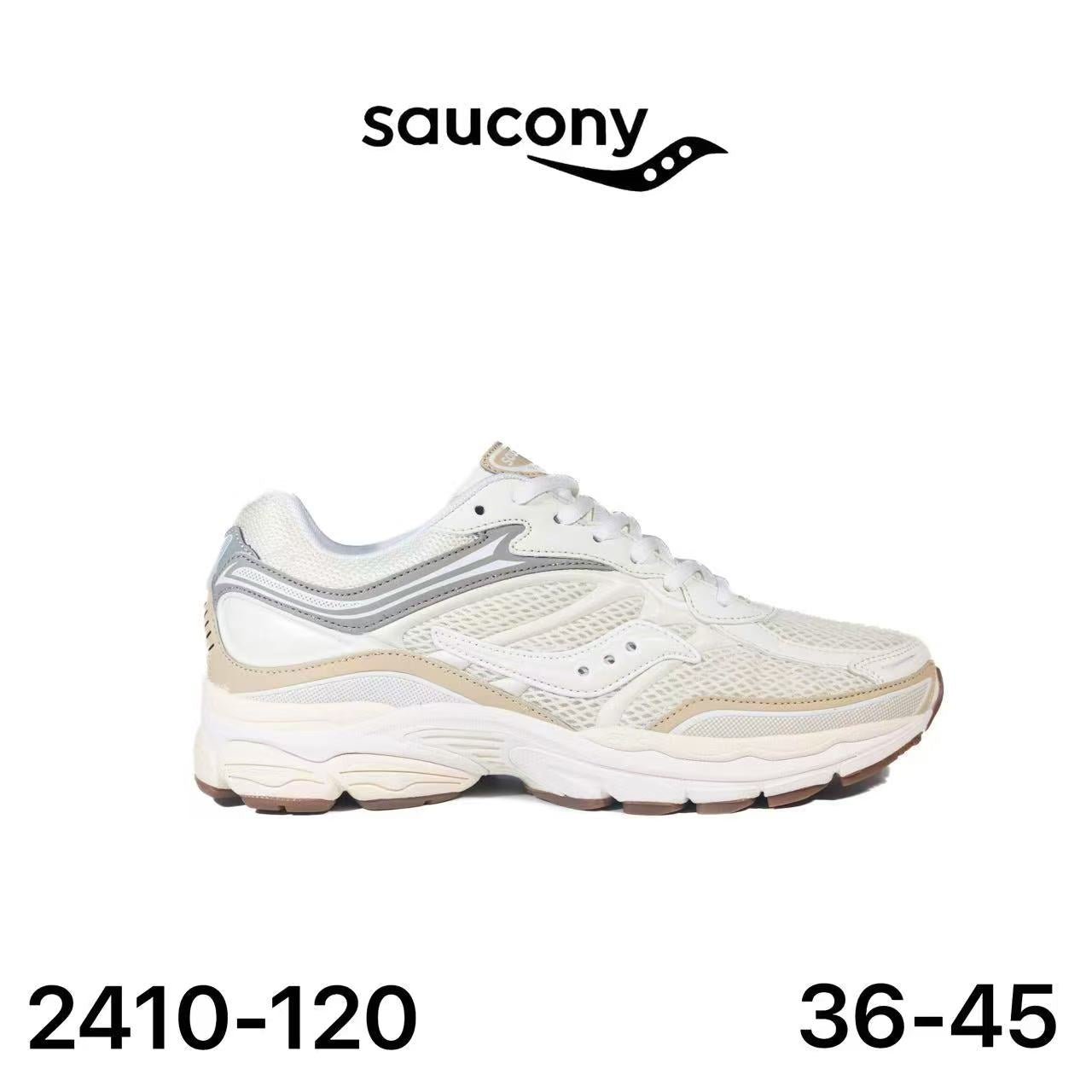 Saucony ProGrid Omni 9 blanc cassé et beige - lot de 12