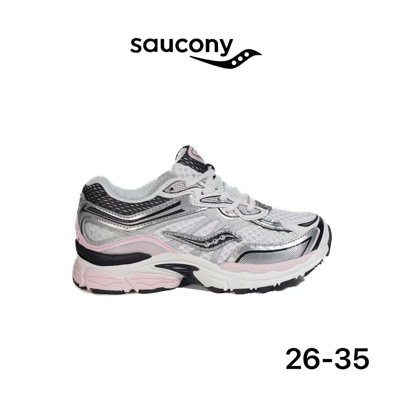 Saucony Omni 9 KDZ blanc et rose - lot de 12