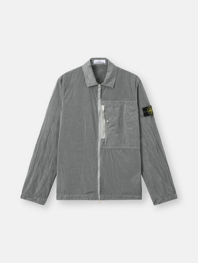 Veste Stone Island Nylon Metal gris perlé - miniature