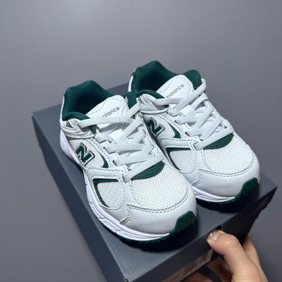 New Balance 408 enfant blanc et vert - vue 9
