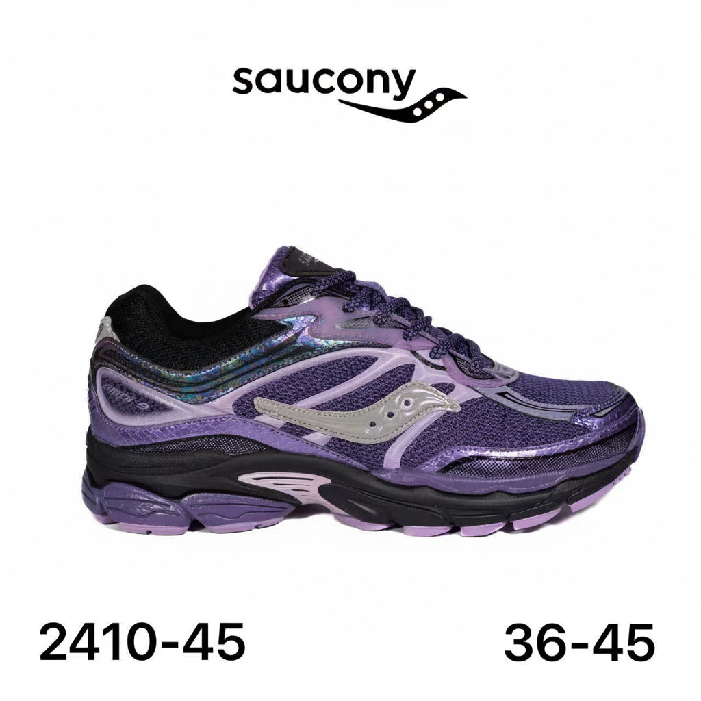 Saucony ProGrid Omni 9 violet irisé - lot de 12
