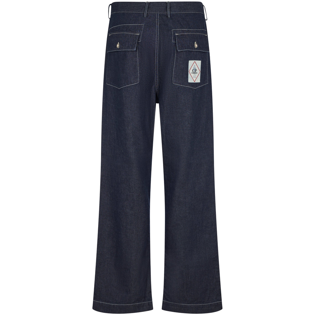 Surchemise C.P. Company bleu oxford - à plat