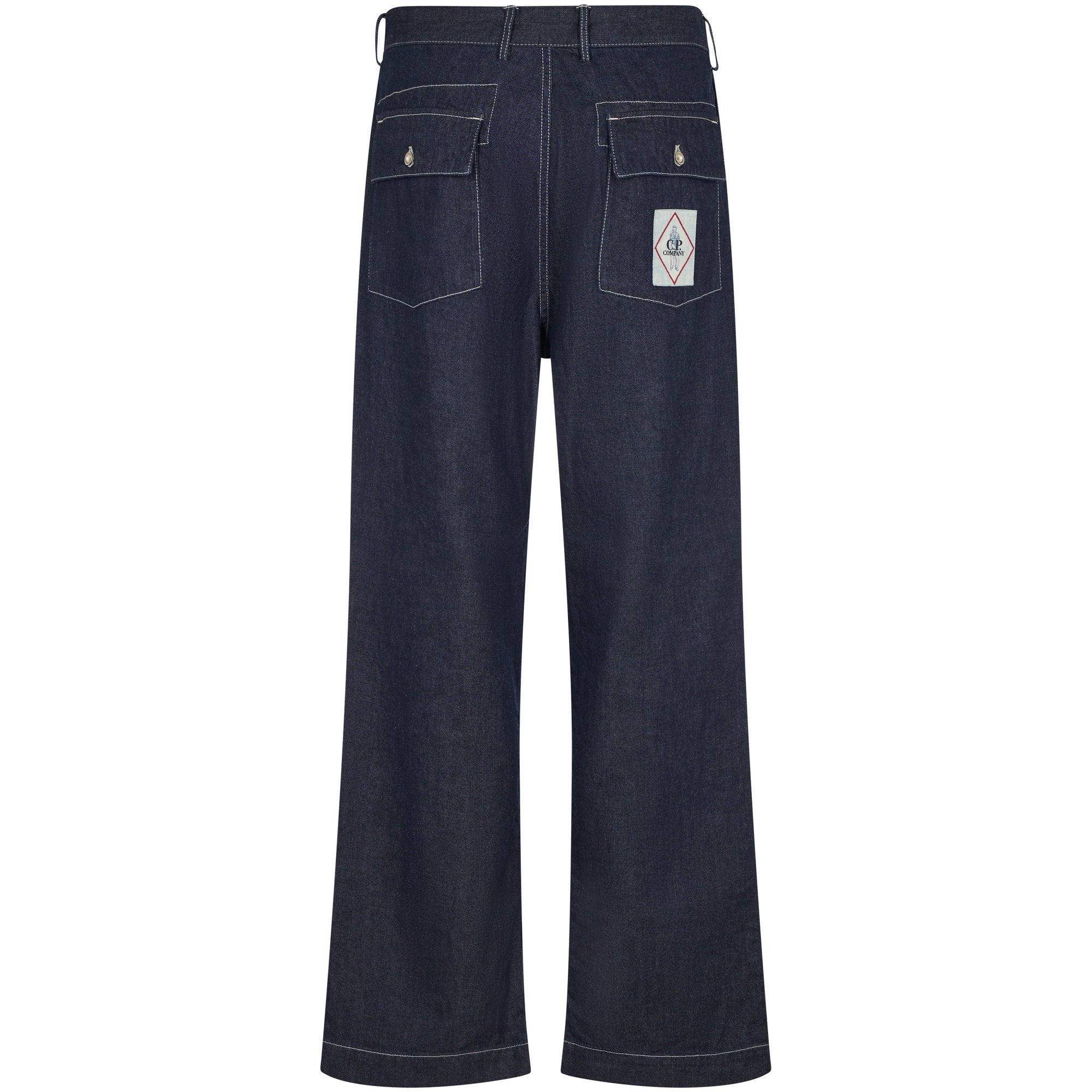 Surchemise C.P. Company bleu oxford - à plat