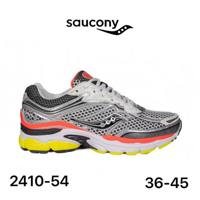 Saucony ProGrid Omni 9 argenté, orange & jaune - lot de 12