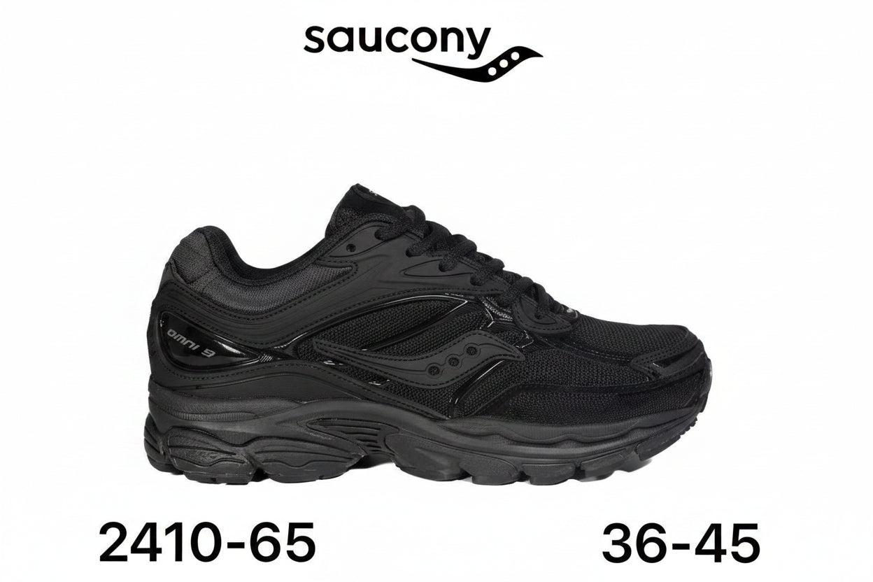 Saucony ProGrid Omni 9 noir total - lot de 12