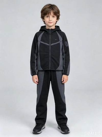 Ensemble Nike Tech Fleece Junior (Lot de 24+) - Noir & Gris