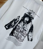 T-shirt Archivio Stone Island Blanc dos porté