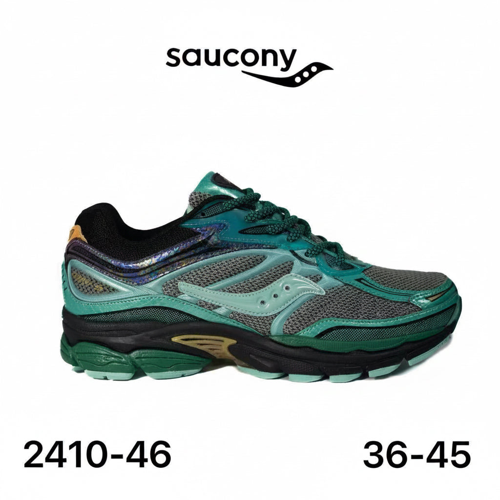 Saucony ProGrid Omni 9 émeraude irisé - lot de 12