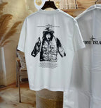 T-shirt Archivio Stone Island Blanc détail imprimé