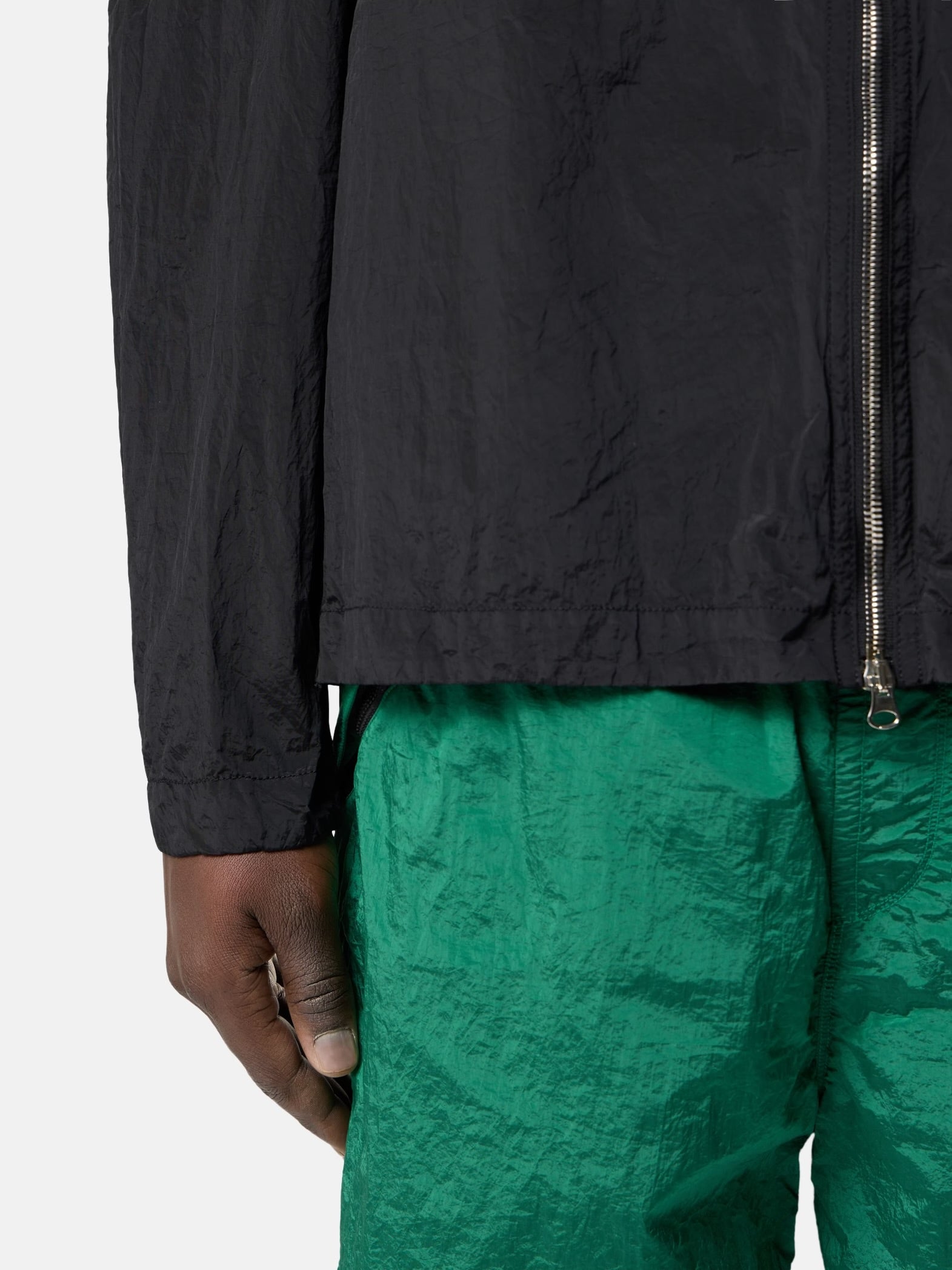 Veste Stone Island Nylon Metal noir - portée face