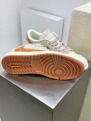 Travis Scott x Nike Air Jordan 1 Low x Balenciaga – Reverse White/Brown