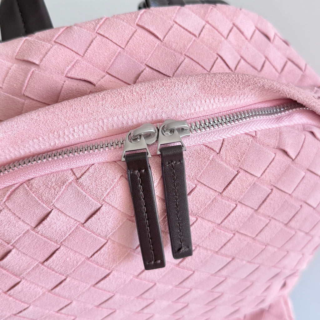 Sac à dos tissé Intrecciato – Bottega Veneta – Rose