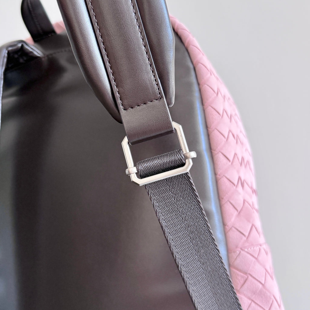 Sac à dos tissé Intrecciato – Bottega Veneta – Rose