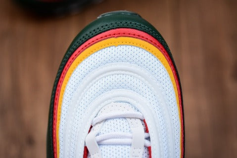 Nike Air Max 97 – Blanc Rouge Jaune Vert