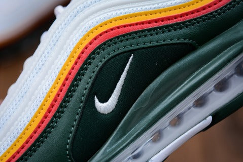 Nike Air Max 97 – Blanc Rouge Jaune Vert