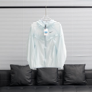 Coupe-vent anti-UV à capuche Nike 4549 – Bleu clair