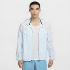 Coupe-vent anti-UV à capuche Nike 4549 – Bleu clair