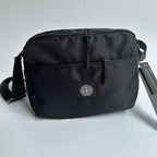 Sac Stone Island logo brodé - Noir