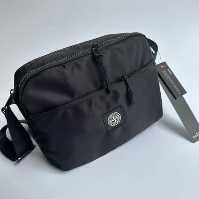 Sac Stone Island logo brodé - Noir