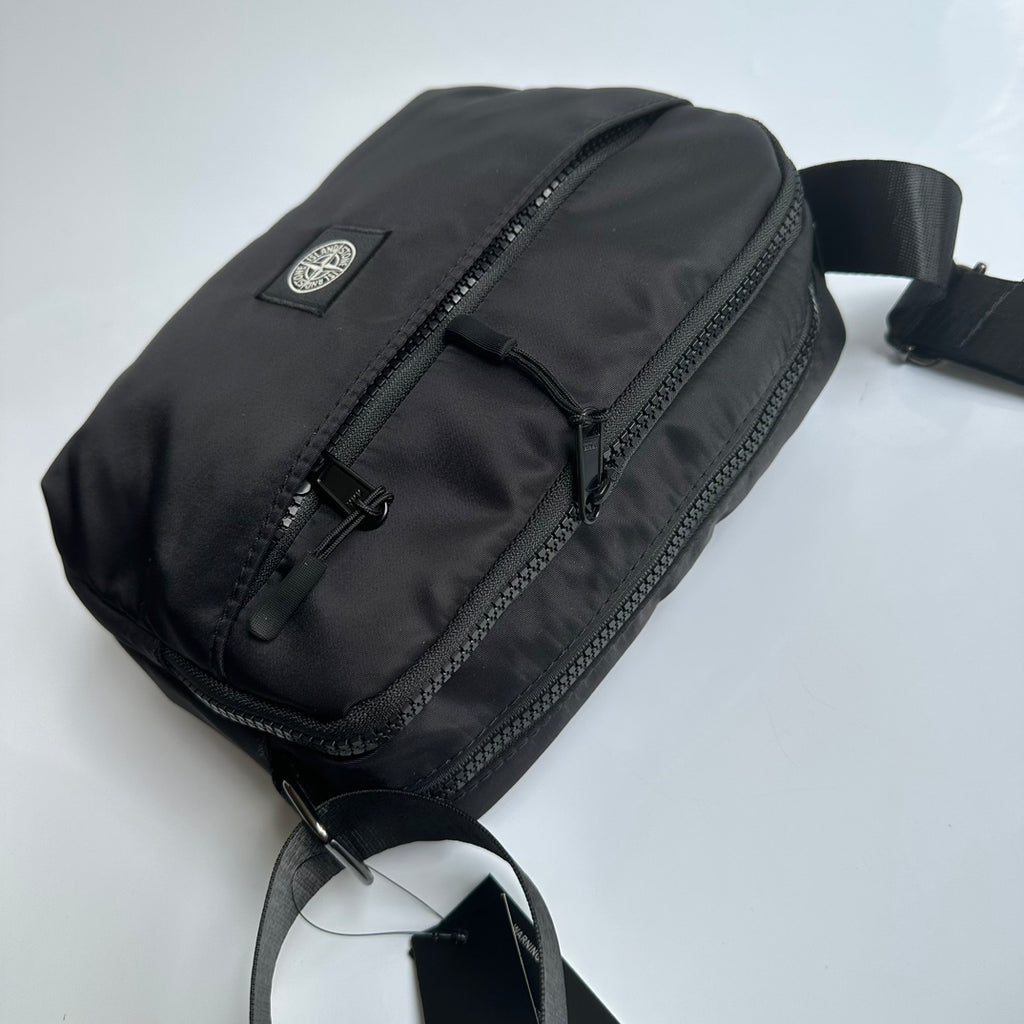 Sac Stone Island logo brodé - Noir