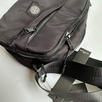 Sac Stone Island logo brodé - Noir